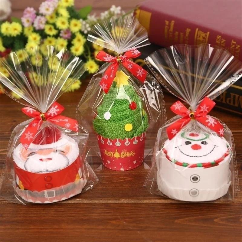 Embroidery Xmas Decorations - Weihnachten Handtücher 30*30 cm Nette Kuchen