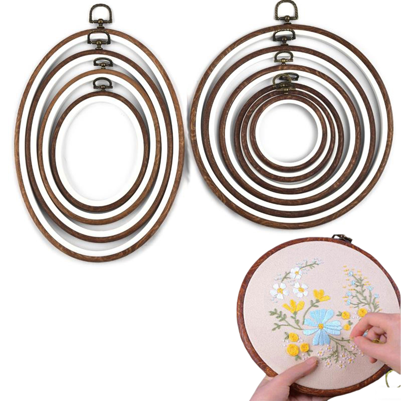 Stitch Marker Ring - 10PCS Nähen Werkzeug Runde Oval Nachahmung