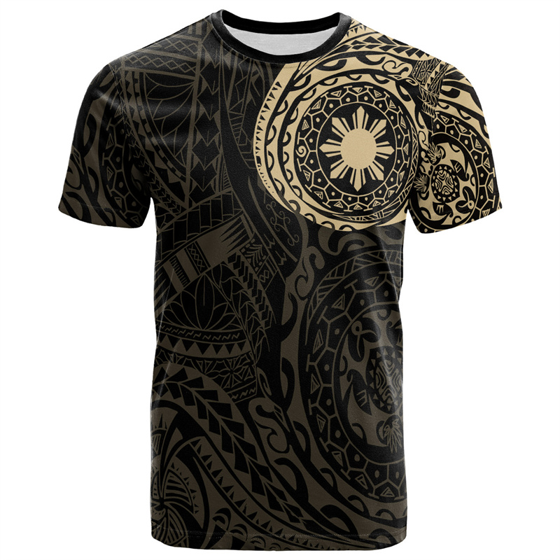 Embroidery Legacy - Vintage 3D-gedrucktes Philippinen National Emblem T-Shirt