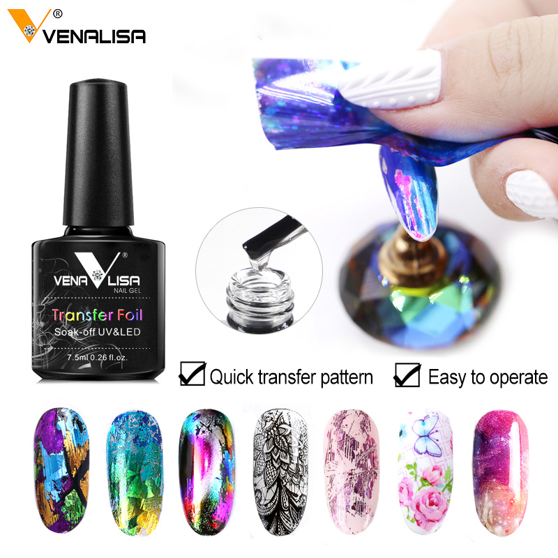 Transfer Paper Carbon - Venalisa 7,5 ml Transferfolie Gel Nagellack