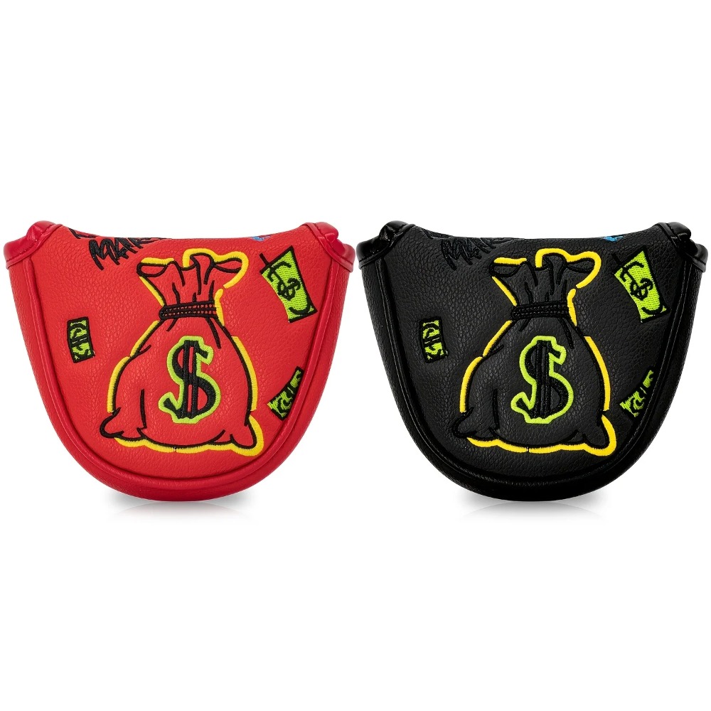 Embroidery Gift - Golf Putter Schutzhülle | Halbrunder PU-Schlägerkopfschutz,