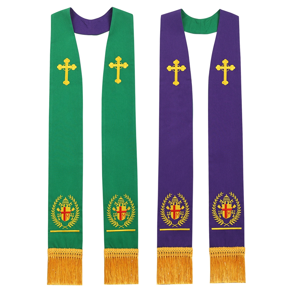 Embroidery Letter - Priester Stola Klerus Wende-Stickerei Kirchenwäsche Chasuble