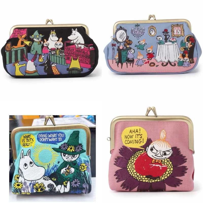 Embroidery Gift - Kawaii Anime Mumins Serie Mini-Münzbörse Kreativität