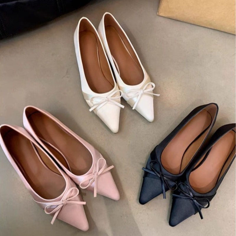 Embroidery Flat Shoes - Sommerliche neue Chiffon-Sandalen mit süßer Schleife