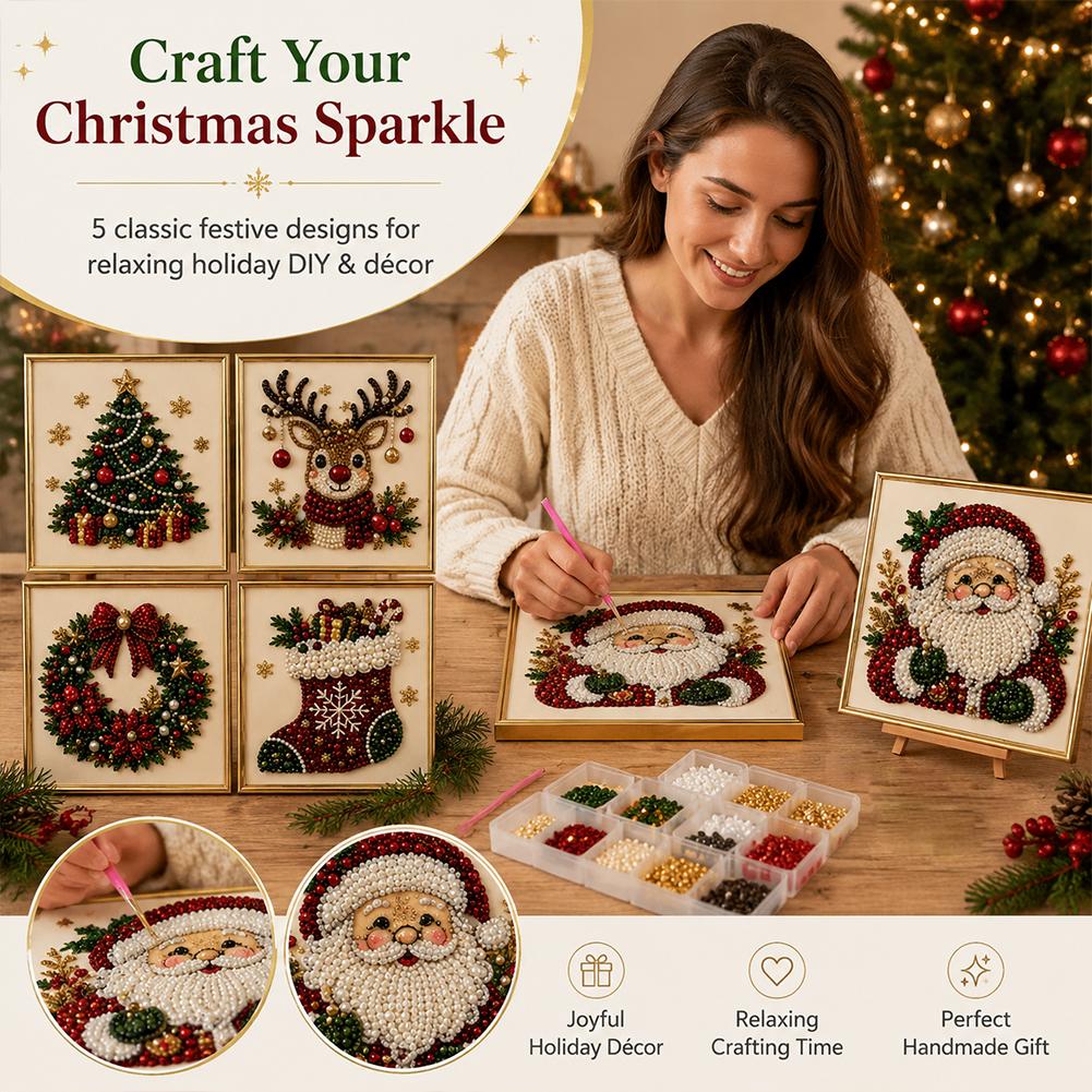 Weihnachtsmann Perlen-Kunst DI – Embroidery Xmas Decorations Bewertung und Preis