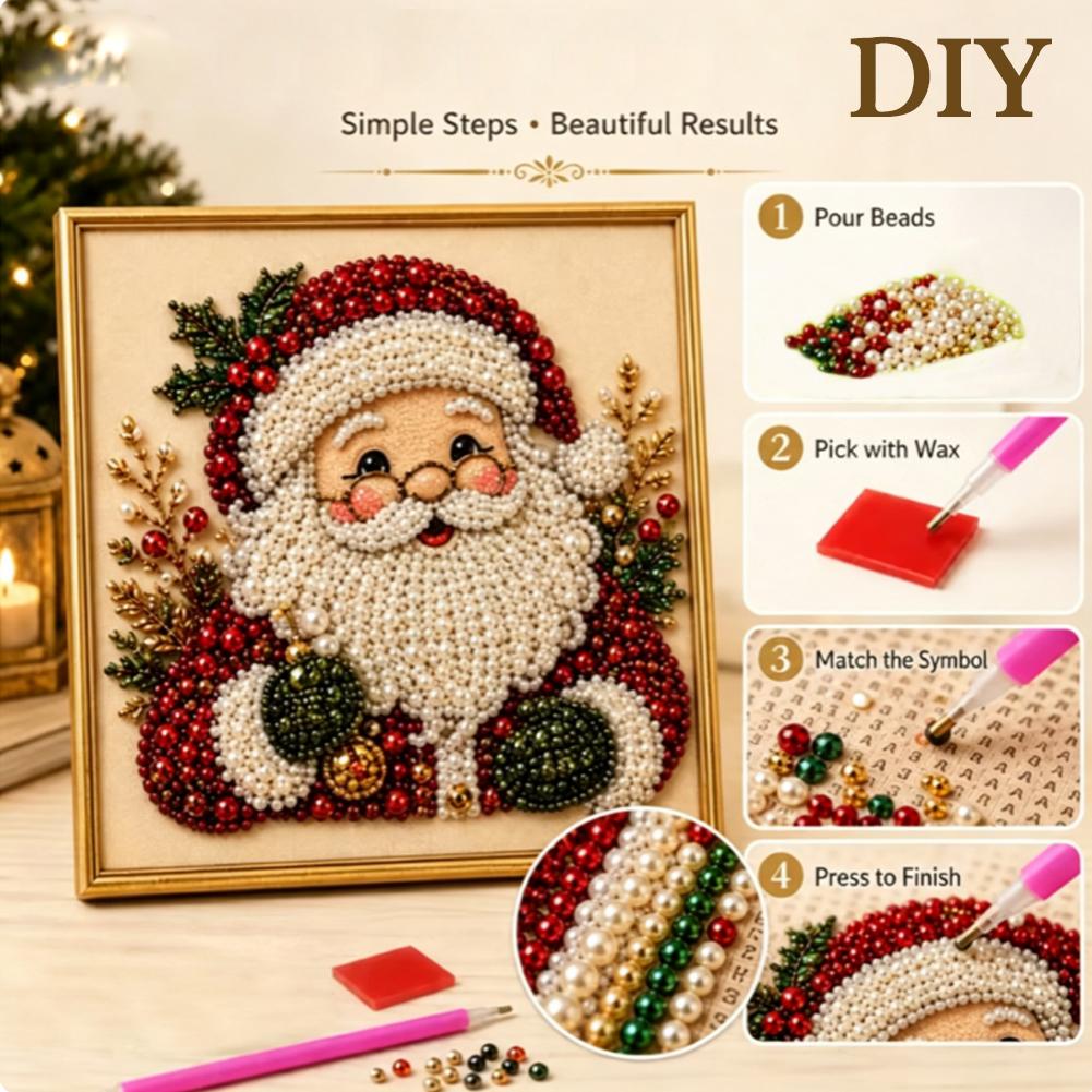 Weihnachtsmann Perlen-Kunst DI – Embroidery Xmas Decorations Bewertung und Preis
