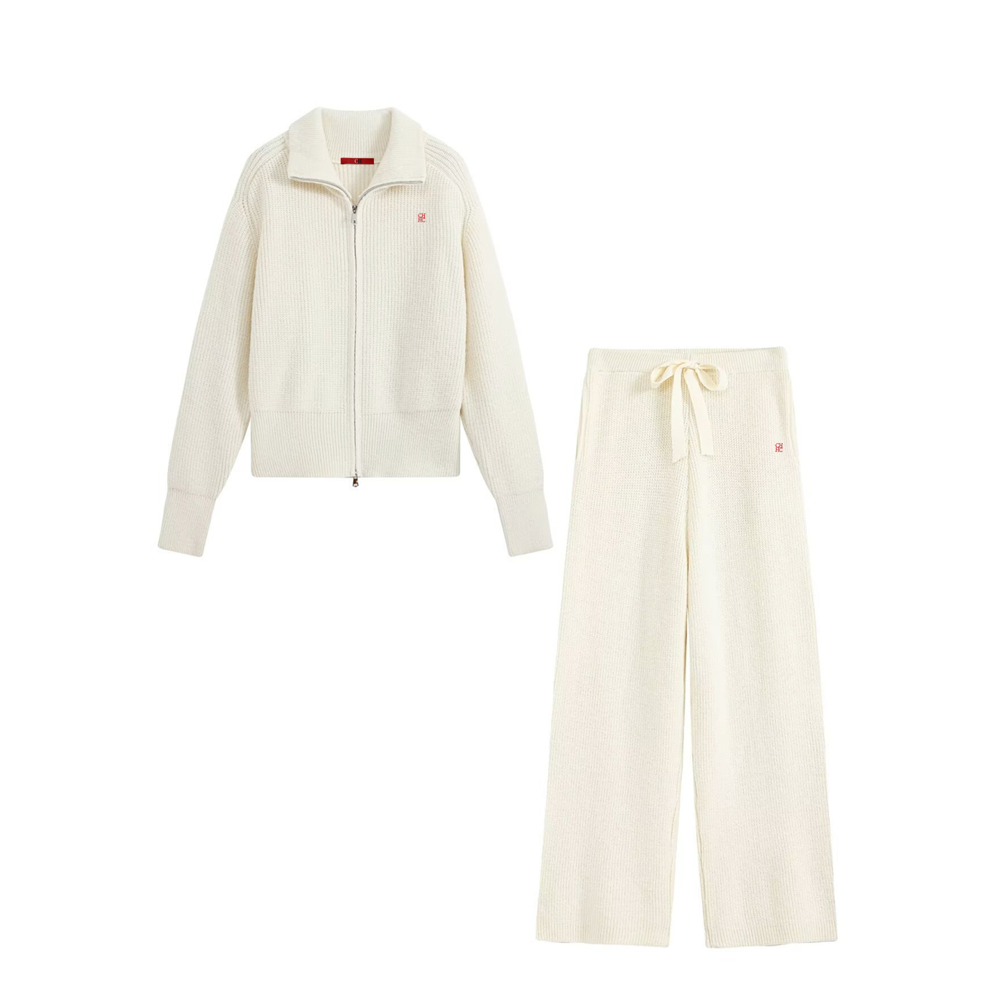 Damen Zweiteiler mit Reißversc – Embroidery Letter Bewertung und Preis