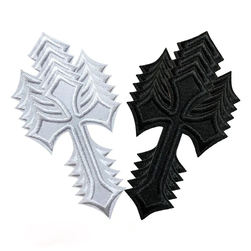 10 Stück Coole Kreuz-Patch-Sti – Embroidery Jacket Jeans Bewertung und Preis