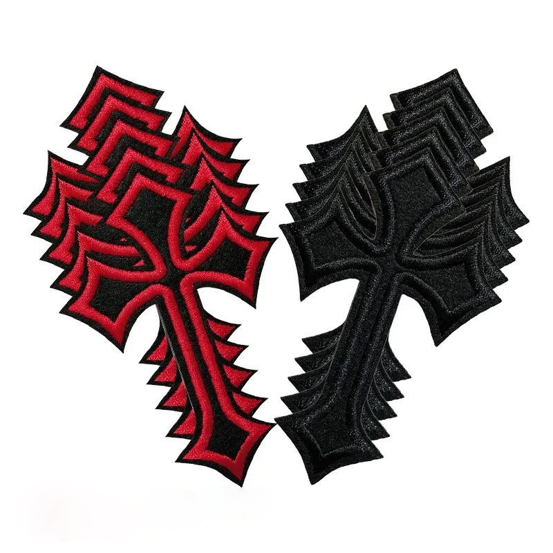 10 Stück Coole Kreuz-Patch-Sti – Embroidery Jacket Jeans Bewertung und Preis