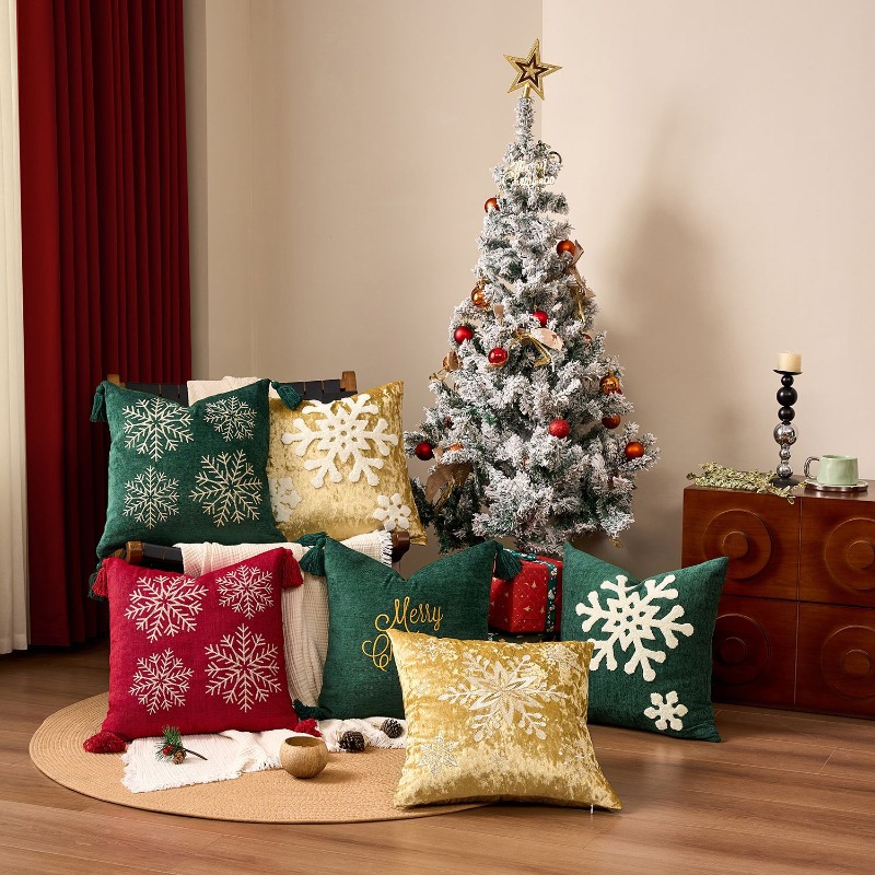 Weihnachts-Schneeflocken-Kisse – Embroidery Xmas Decorations Bewertung und Preis