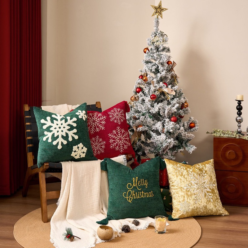 Weihnachts-Schneeflocken-Kisse – Embroidery Xmas Decorations Bewertung und Preis