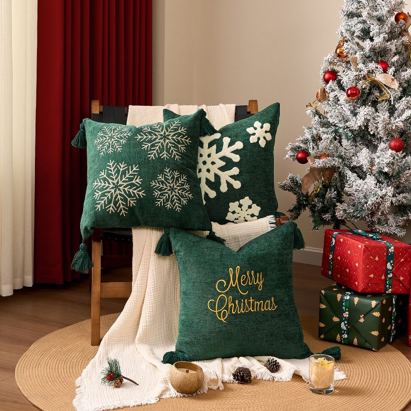 Weihnachts-Schneeflocken-Kisse – Embroidery Xmas Decorations Bewertung und Preis