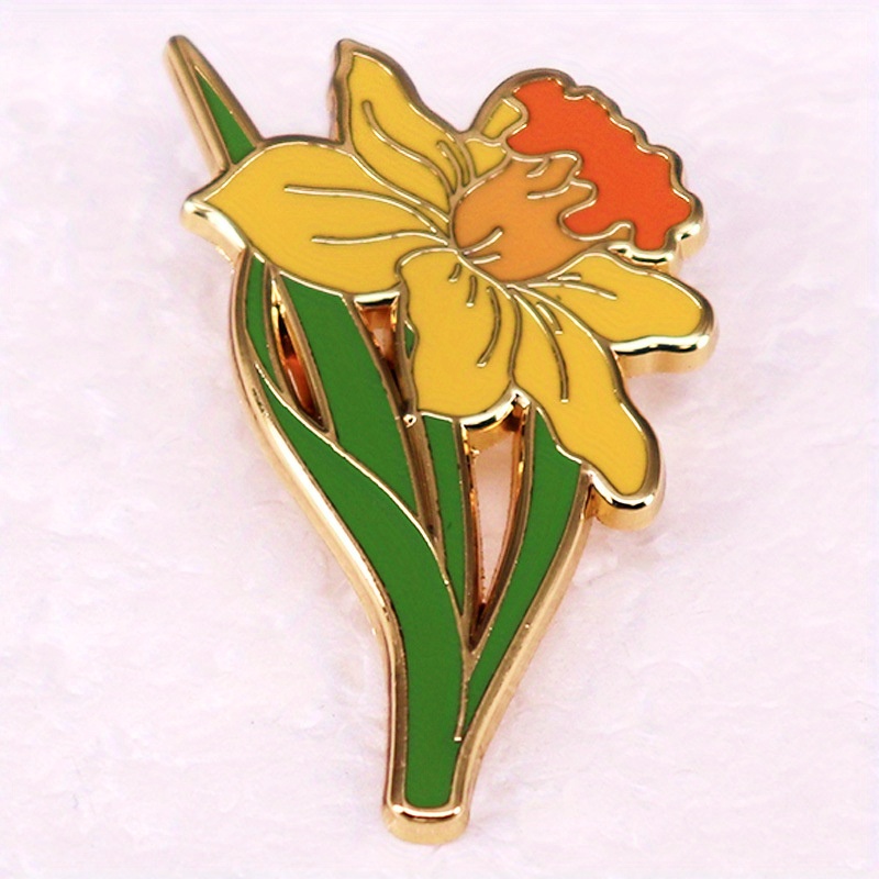Gelbe Narzisse-Brosche, Kräute – Embroidery Legacy Bewertung und Preis