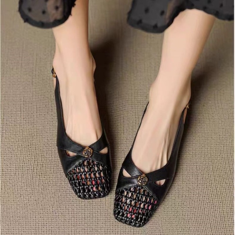 Damen-Sandalen mit geschlossen – Embroidery Flat Shoes Bewertung und Preis