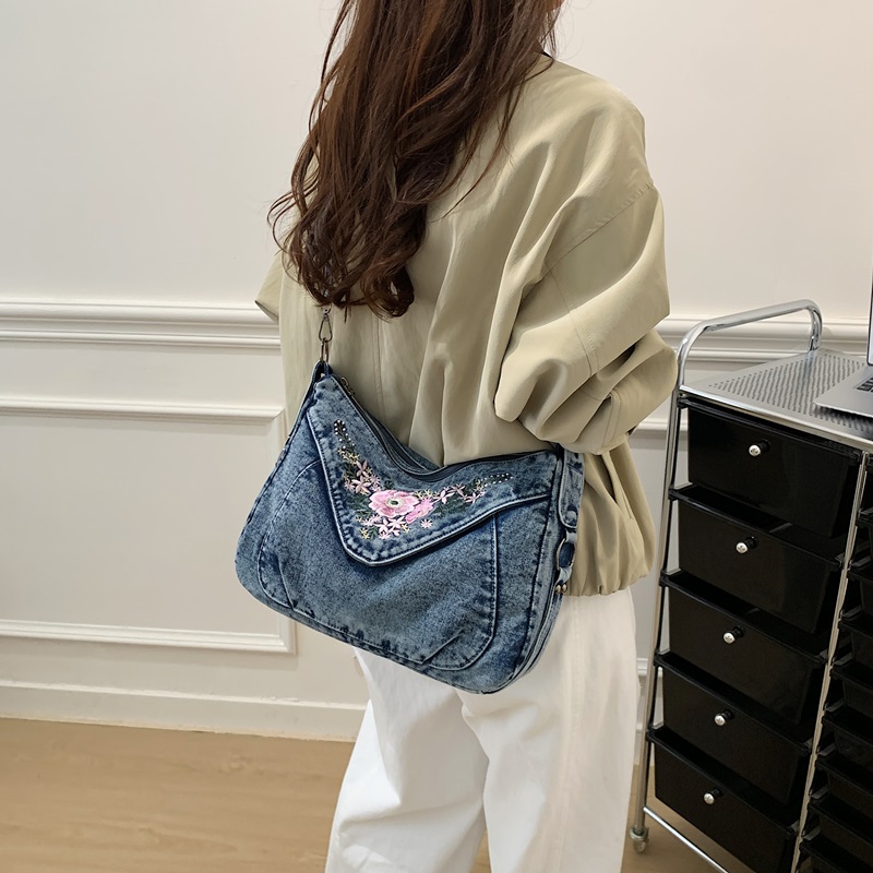 Vintage Denim Umhängetasche mi – Embroidery Jeans Bewertung und Preis