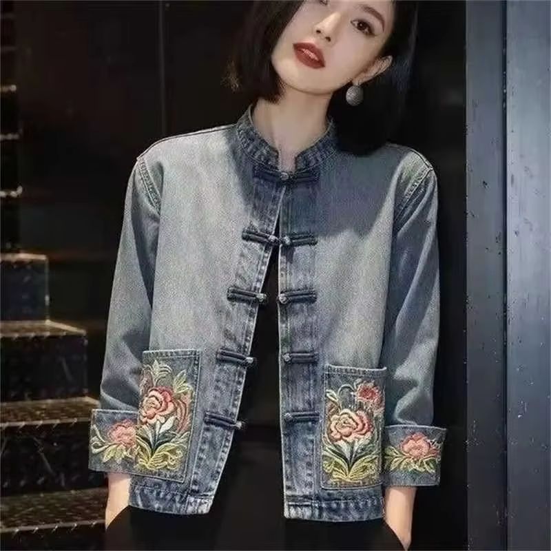 Frühling Herbst Wunderschöne B – Embroidery Jacket Jeans Bewertung und Preis