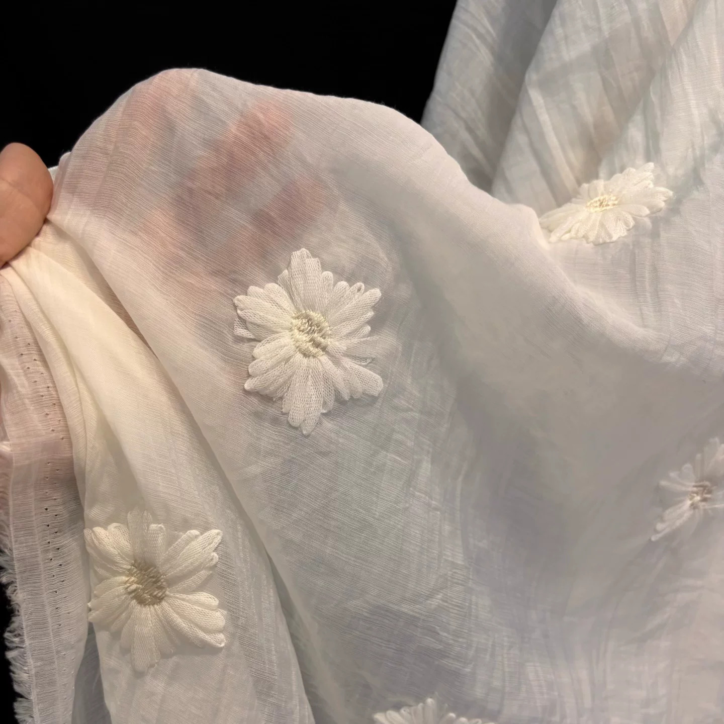 1 Yard Chiffon-Garn mit Mikrof – Embroidery Yarn Bewertung und Preis