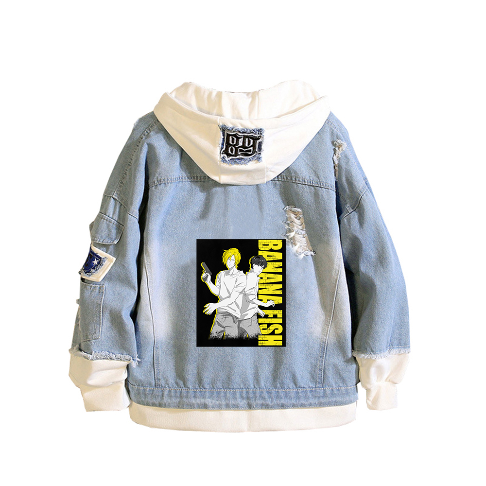 BANANA FISH Denim Jacke Anime  – Embroidery Jacket Jeans Bewertung und Preis