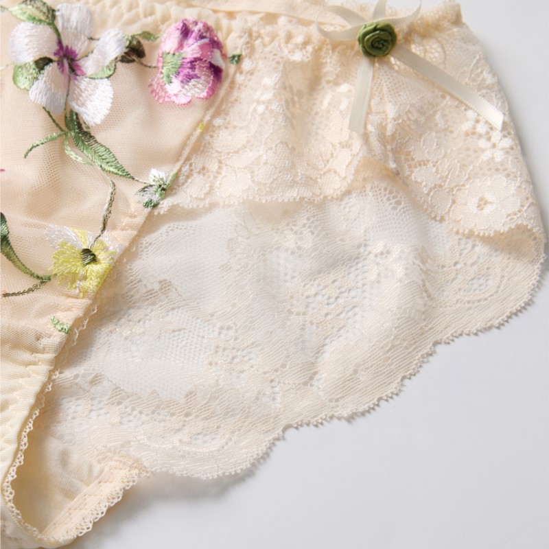 Durchsichtige Spitzenunterwäsc – Embroidery Flower Bewertung und Preis