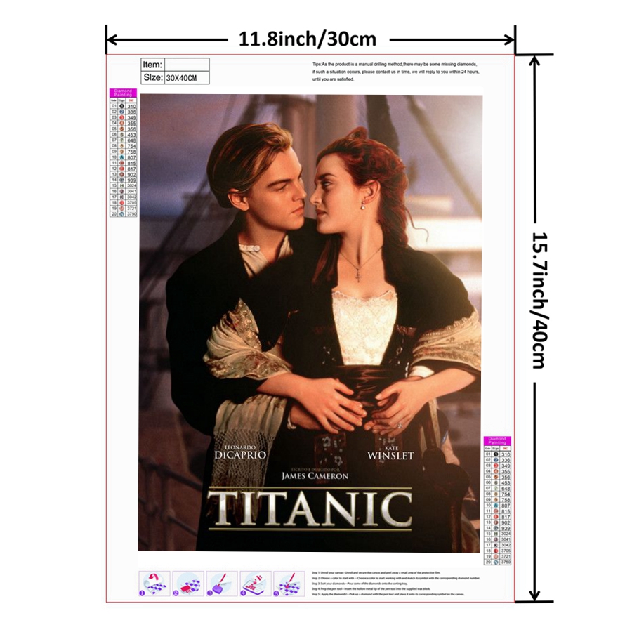 Titanic Romantischer Film 5D D – Embroidery Backpack Kit Bewertung und Preis