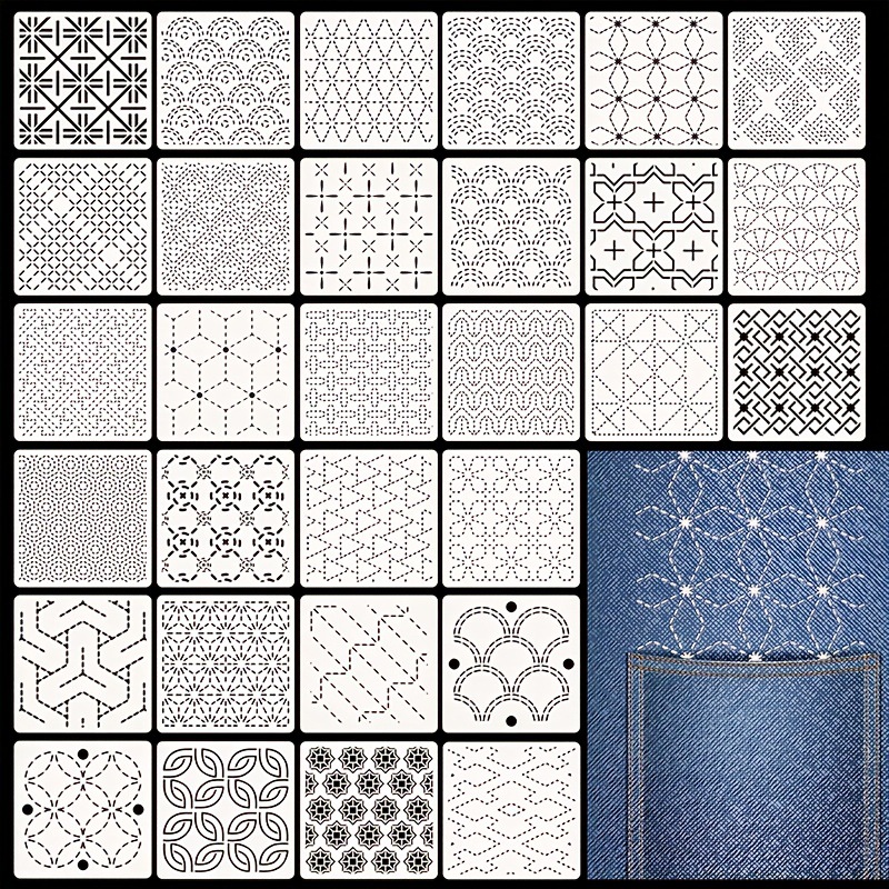 30 Stück Stickvorlagen, DIY-St – Embroidery Yarn Bewertung und Preis