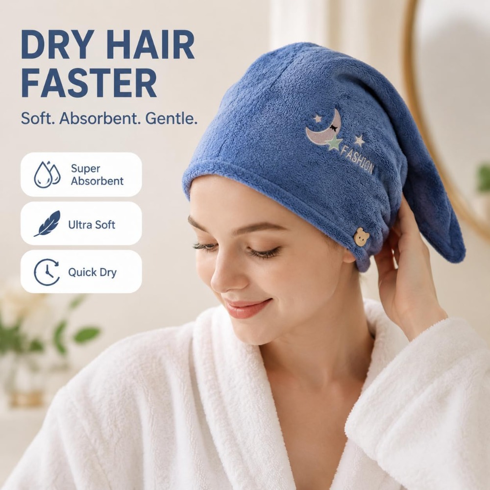 2er-Pack Trockentuch für Haare – Embroidery Shawl Bewertung und Preis