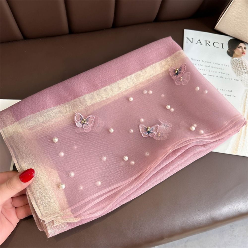 Eleganter Dünner Seidenschal,  – Embroidery Shawl Bewertung und Preis