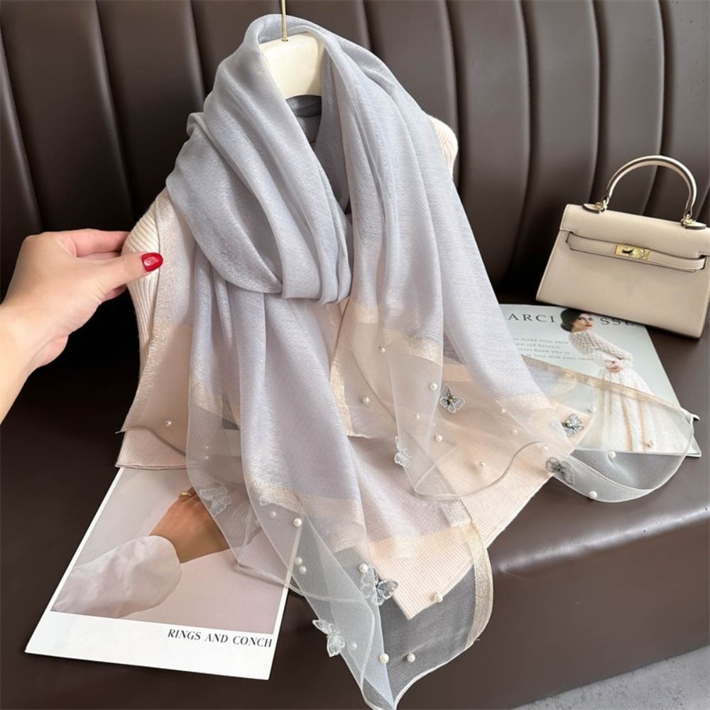 Eleganter Dünner Seidenschal,  – Embroidery Shawl Bewertung und Preis