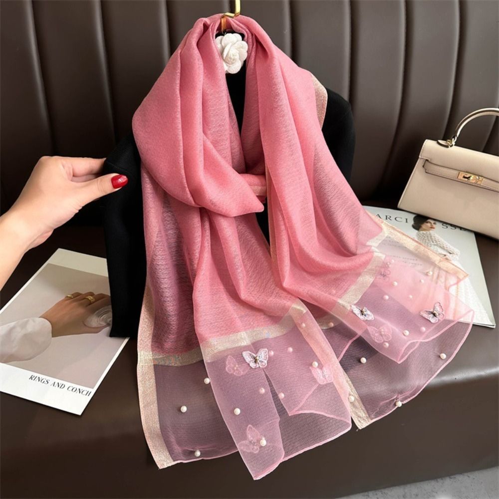 Eleganter Dünner Seidenschal,  – Embroidery Shawl Bewertung und Preis