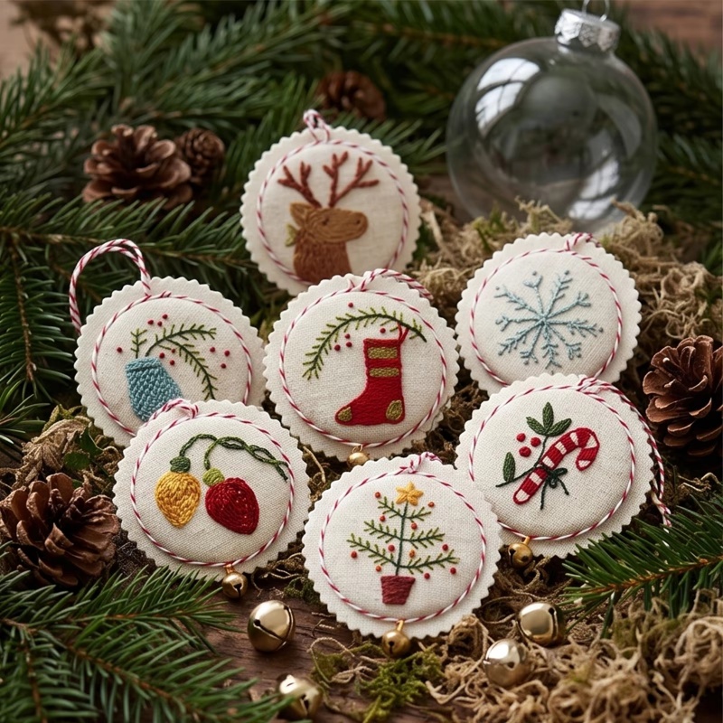 Weihnachts-Stickset für Anfäng – Embroidery Xmas Decorations Bewertung und Preis