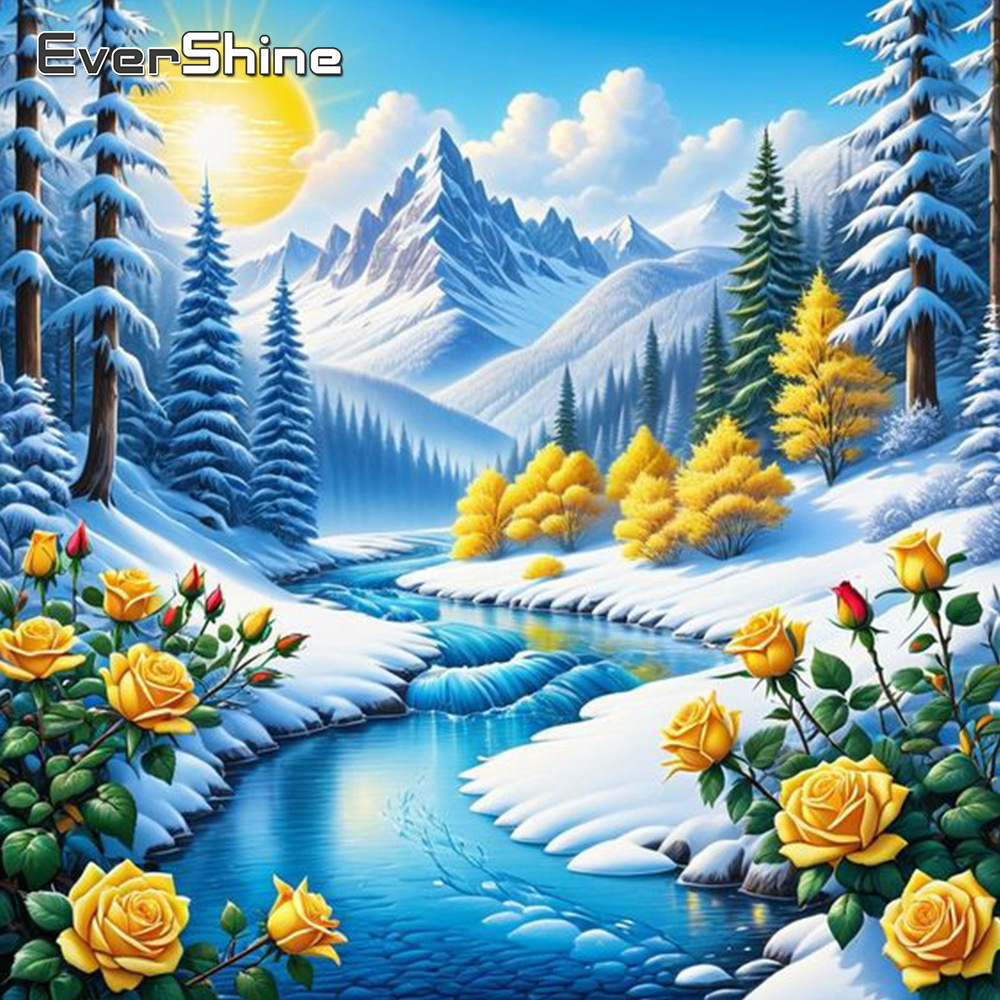 Evershine Fluss Diamant Malere – Embroidery Flower Bewertung und Preis