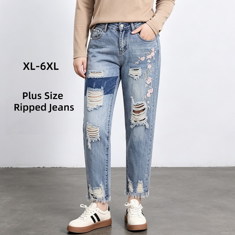 Herbst Plus Size Damen Jeans 6 – Embroidery Jeans Bewertung und Preis