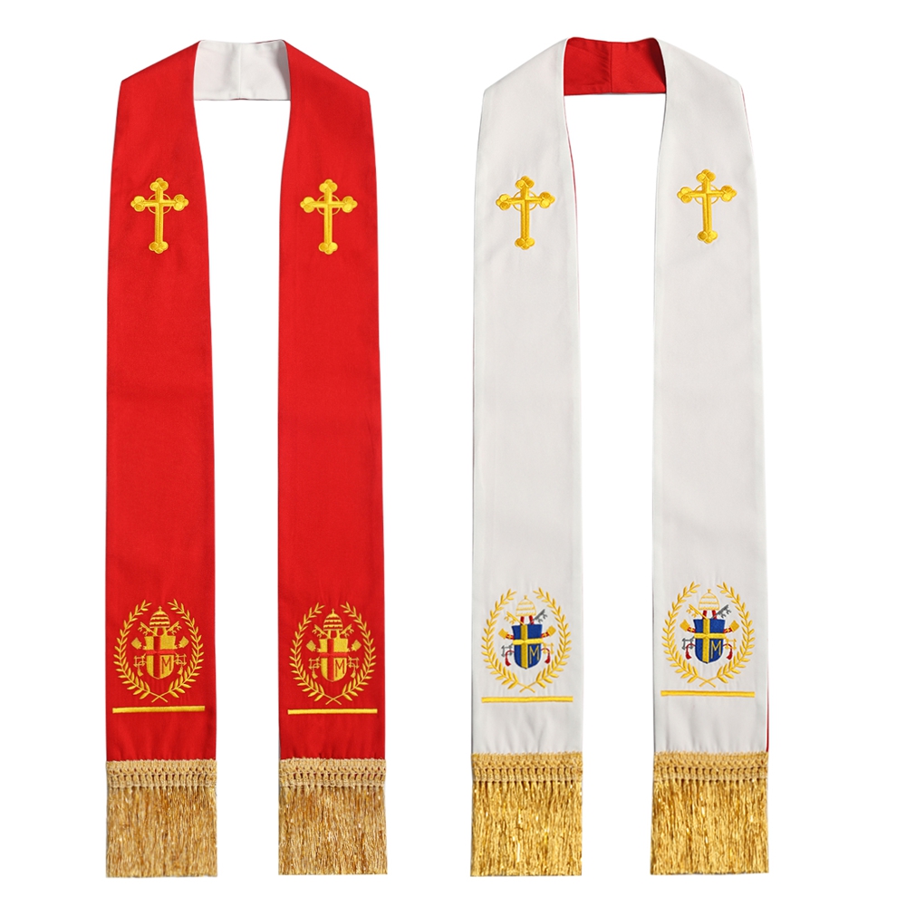 Priester Stola Klerus Wende-St – Embroidery Letter Bewertung und Preis