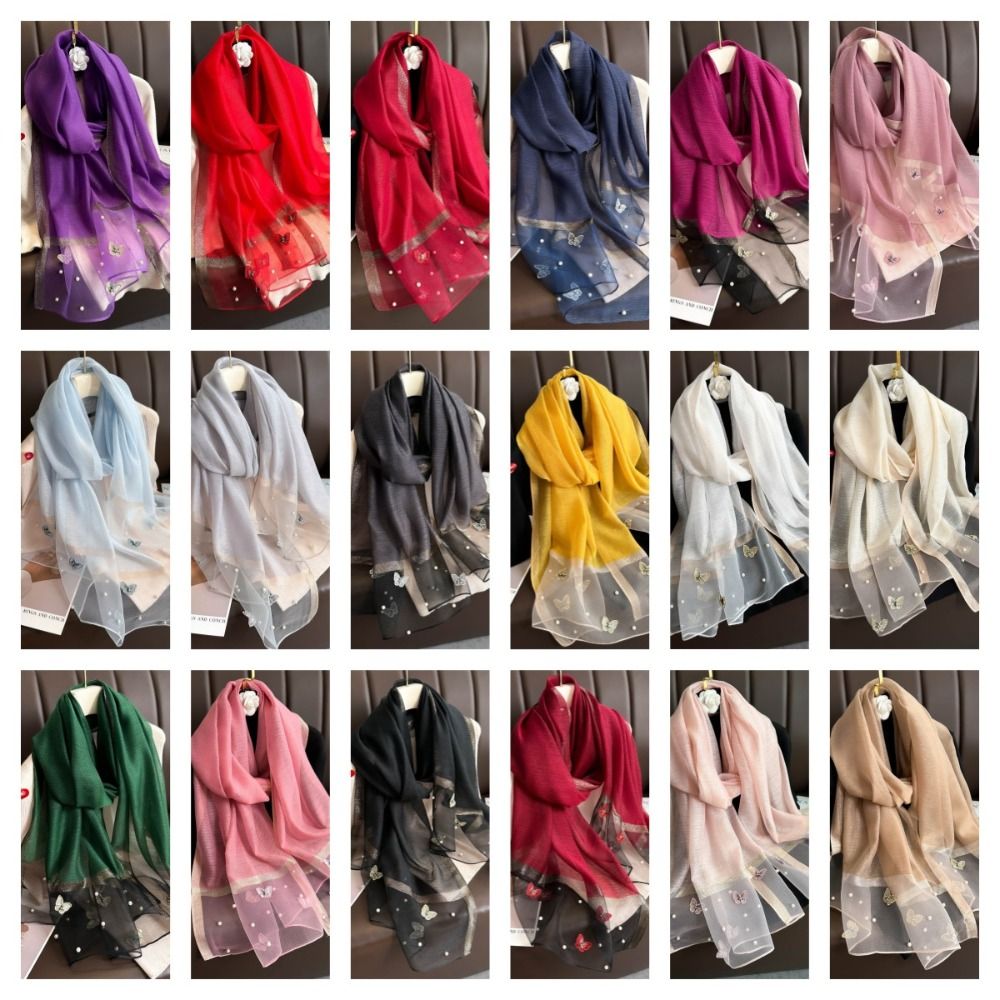 Eleganter Dünner Seidenschal m – Embroidery Shawl Bewertung und Preis
