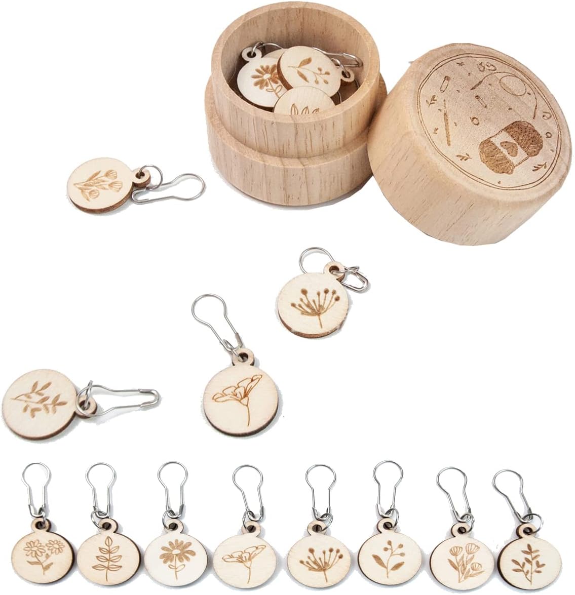 Holz-Strick- und Häkelmarkiere – Stitch Marker Ring Bewertung und Preis